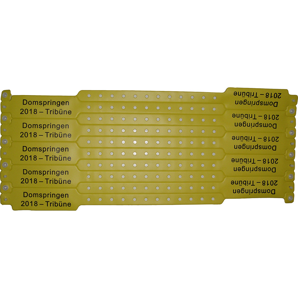 PVC Wristband with printed logo for hospital | EVPW5001