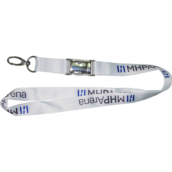 Sublimation smooth lanyard with metal breakaway buckle | EVPL1100